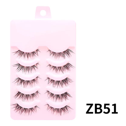 New Manga Lashes Soft Natural Eyelashes Thick False Eyelashes Manga Eyelashes Daily Dating Makeup Eyelashes Lashes Wispy