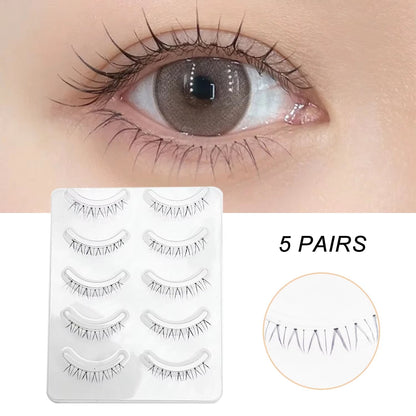 New Manga Lashes Soft Natural Eyelashes Thick False Eyelashes Manga Eyelashes Daily Dating Makeup Eyelashes Lashes Wispy