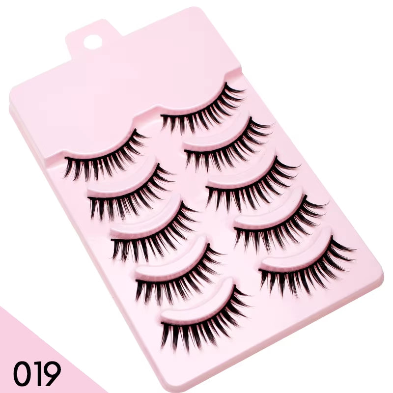 New Manga Lashes Soft Natural Eyelashes Thick False Eyelashes Manga Eyelashes Daily Dating Makeup Eyelashes Lashes Wispy