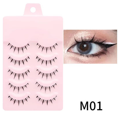 New Manga Lashes Soft Natural Eyelashes Thick False Eyelashes Manga Eyelashes Daily Dating Makeup Eyelashes Lashes Wispy