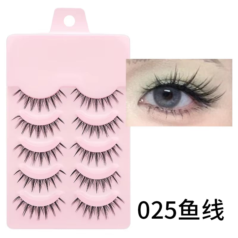 New Manga Lashes Soft Natural Eyelashes Thick False Eyelashes Manga Eyelashes Daily Dating Makeup Eyelashes Lashes Wispy