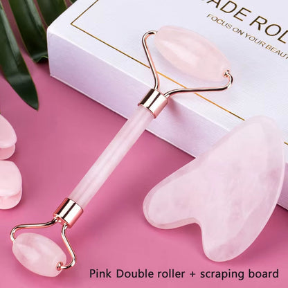 New Pink Gua Sha Roller Massager Lifting Facial Skin Beauty Care Guasha Board Body Scraping Face SPA Massage Cupping Guache Tool