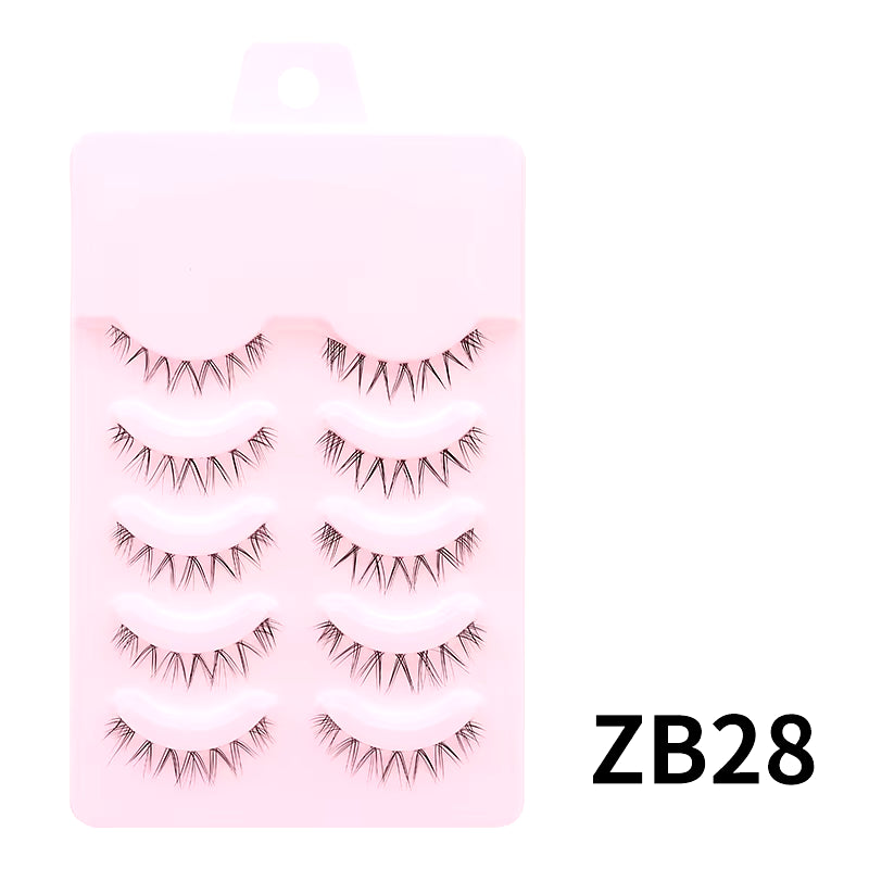 New Manga Lashes Soft Natural Eyelashes Thick False Eyelashes Manga Eyelashes Daily Dating Makeup Eyelashes Lashes Wispy