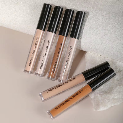 6-Color Flawless Concealer, Improving Uneven Skin Tone, Light, Medium Coverage, Semi-Matte, and Pure.