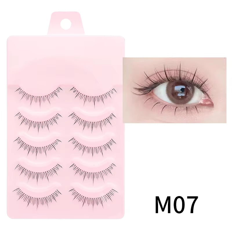 New Manga Lashes Soft Natural Eyelashes Thick False Eyelashes Manga Eyelashes Daily Dating Makeup Eyelashes Lashes Wispy