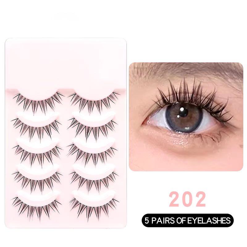 New Manga Lashes Soft Natural Eyelashes Thick False Eyelashes Manga Eyelashes Daily Dating Makeup Eyelashes Lashes Wispy