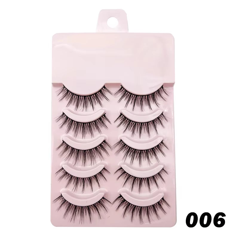 New Manga Lashes Soft Natural Eyelashes Thick False Eyelashes Manga Eyelashes Daily Dating Makeup Eyelashes Lashes Wispy