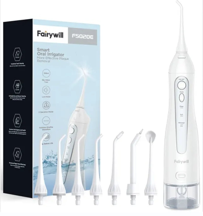 Water Flossers Oral Irrigator Rechargeable Portable Dental 3 Modes Water Tank for Teeth 300ML Waterproof Teeth Cleaner