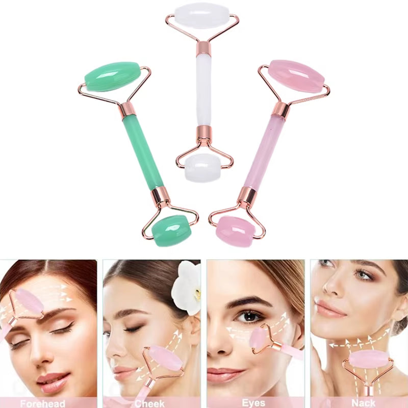 New Pink Gua Sha Roller Massager Lifting Facial Skin Beauty Care Guasha Board Body Scraping Face SPA Massage Cupping Guache Tool