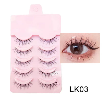 New Manga Lashes Soft Natural Eyelashes Thick False Eyelashes Manga Eyelashes Daily Dating Makeup Eyelashes Lashes Wispy