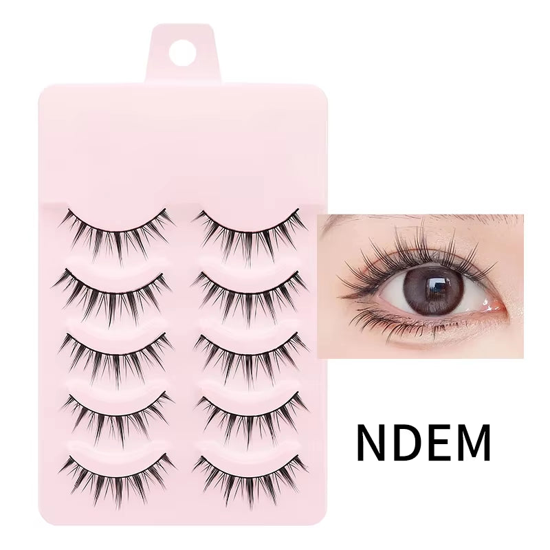 New Manga Lashes Soft Natural Eyelashes Thick False Eyelashes Manga Eyelashes Daily Dating Makeup Eyelashes Lashes Wispy