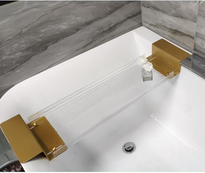 Bandeja Para Bañera, Estante De Almacenamiento Para Bañera, Organizador Para Bañera De Baño, Soporte Para Bañera De Acrílico Transparente, Antideslizante (Color: Transparente, Tamaño: Estilo