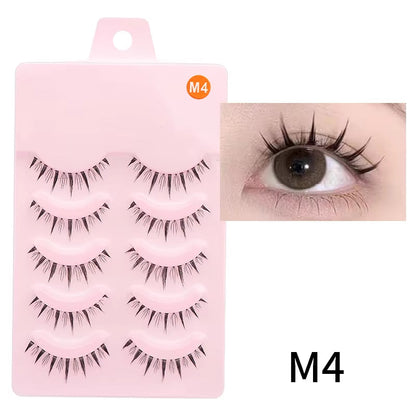 New Manga Lashes Soft Natural Eyelashes Thick False Eyelashes Manga Eyelashes Daily Dating Makeup Eyelashes Lashes Wispy