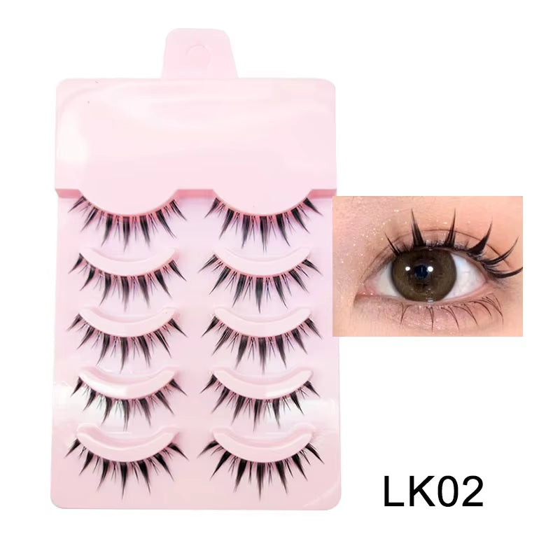 New Manga Lashes Soft Natural Eyelashes Thick False Eyelashes Manga Eyelashes Daily Dating Makeup Eyelashes Lashes Wispy