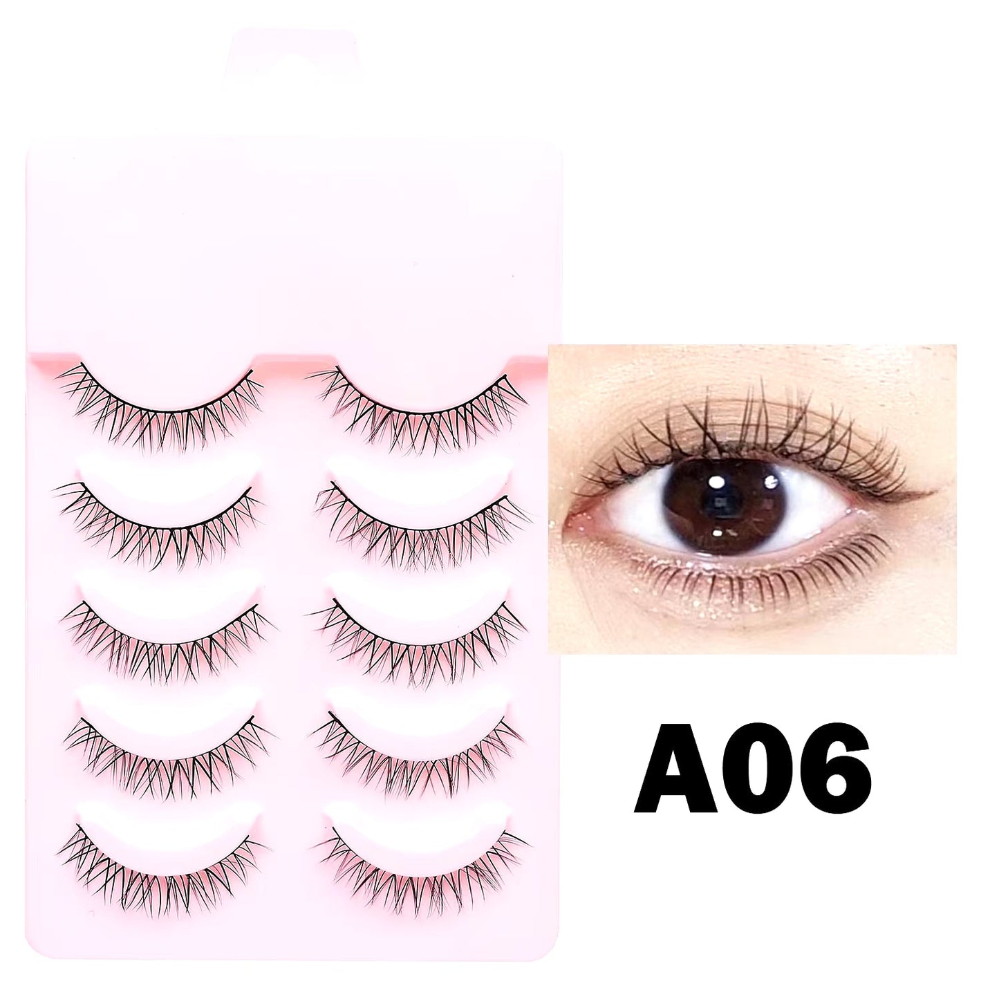 New Manga Lashes Soft Natural Eyelashes Thick False Eyelashes Manga Eyelashes Daily Dating Makeup Eyelashes Lashes Wispy