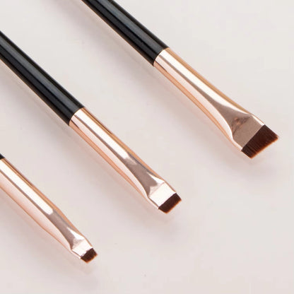 3 Pcs Edge Eyeliner Brush Oblique Head Eyebrow Brush Outline Eyeliner Brush Ultra-Thin Eyeshadow Brush Makeup Tools