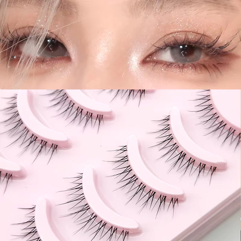 New Manga Lashes Soft Natural Eyelashes Thick False Eyelashes Manga Eyelashes Daily Dating Makeup Eyelashes Lashes Wispy