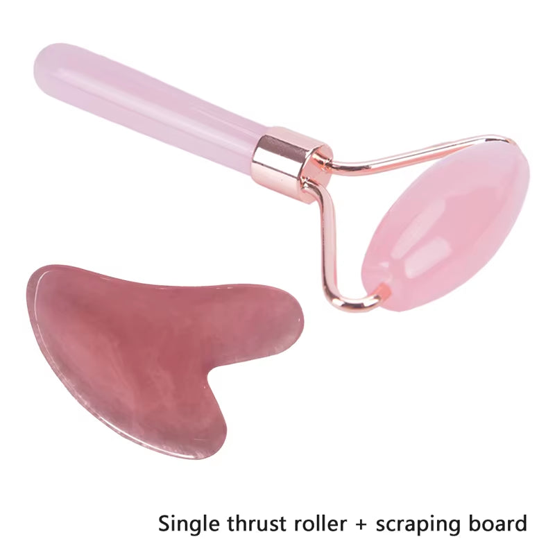 New Pink Gua Sha Roller Massager Lifting Facial Skin Beauty Care Guasha Board Body Scraping Face SPA Massage Cupping Guache Tool